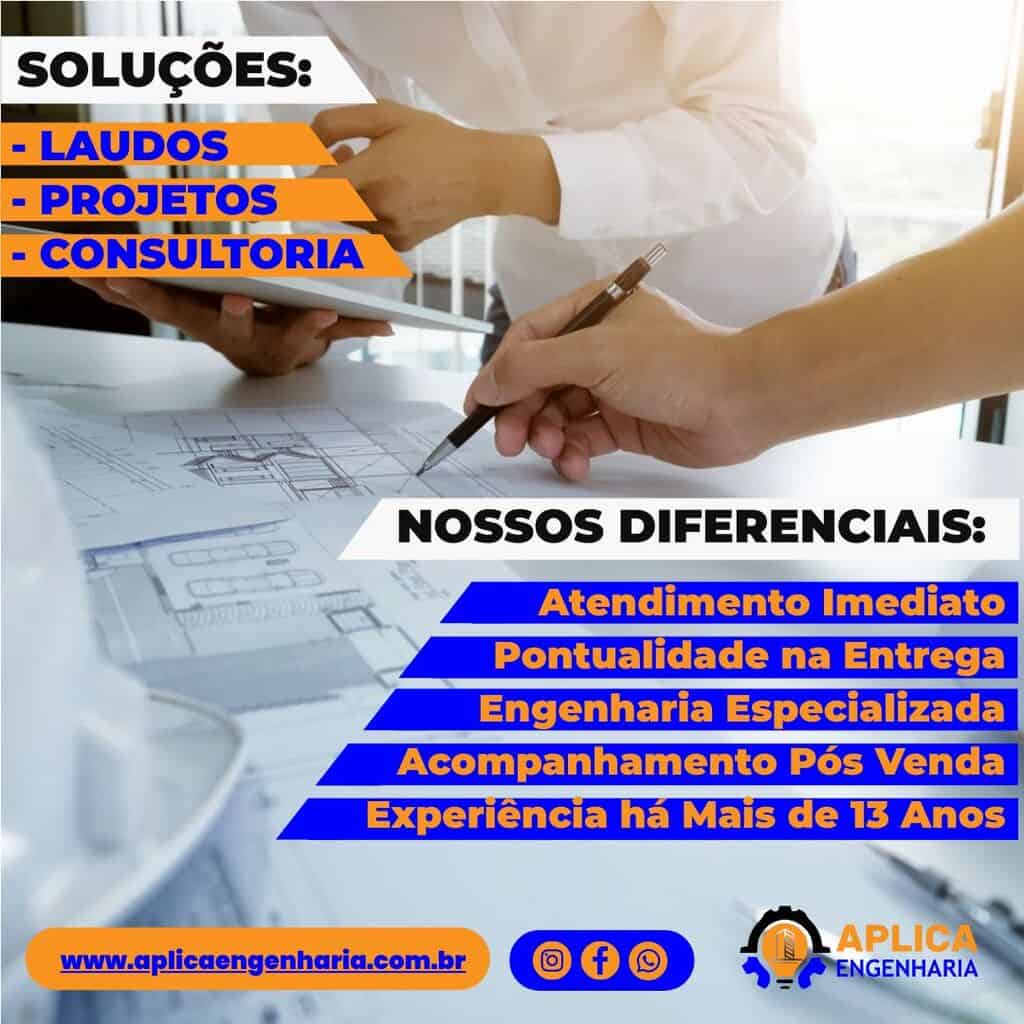 Pessoas calculando projetos para cabines primárias com descrição de soluções e difenreciais da empresa Aplica Engenharia