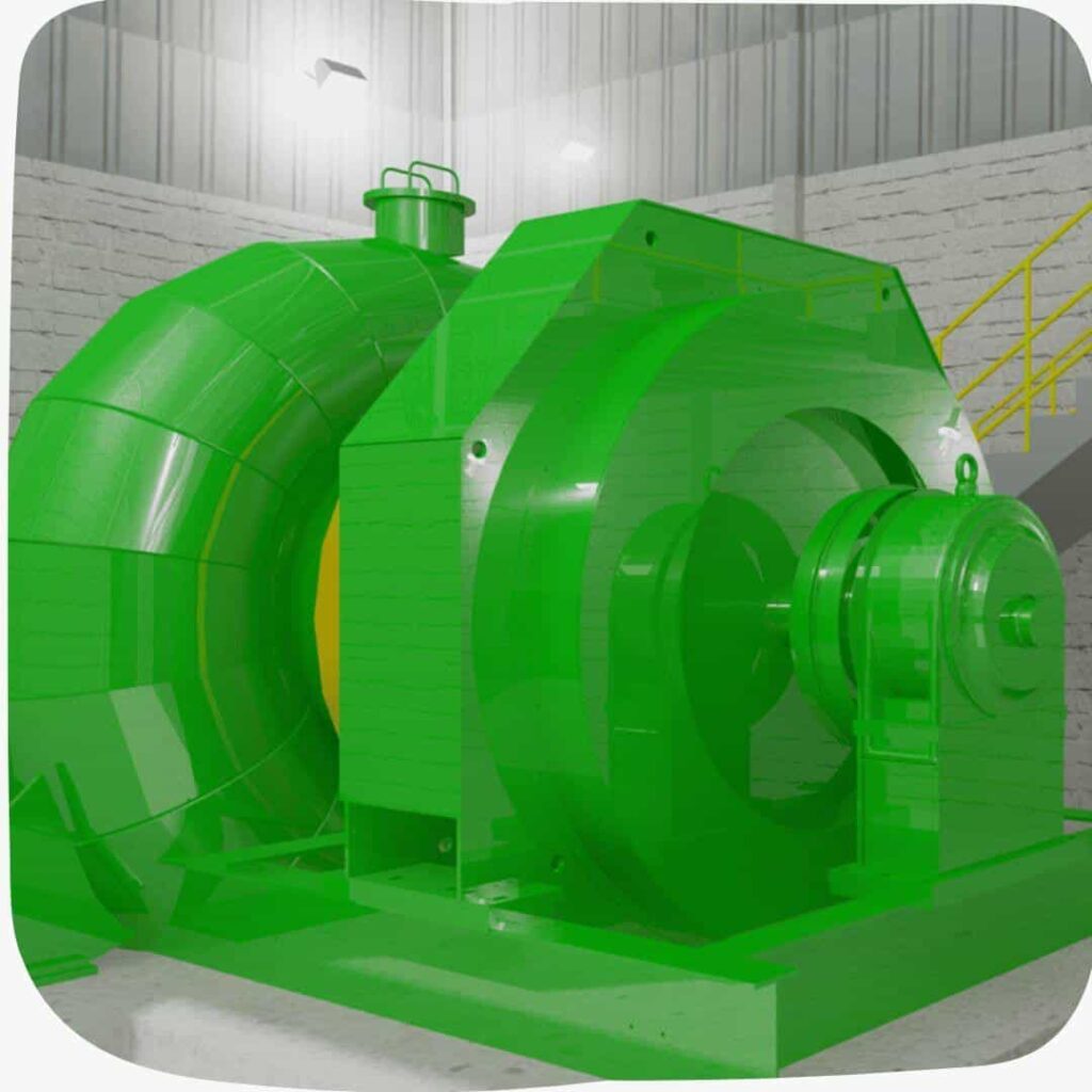 Conjunto Turbina e Gerador de um Usina Hidrelétrica