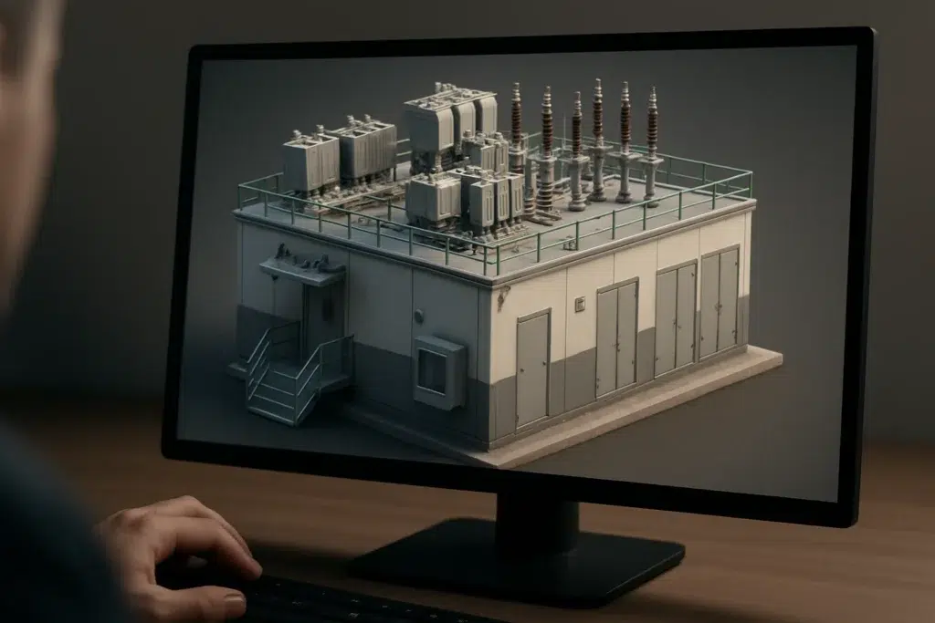 O que é modelagem 3D de eletrocentros