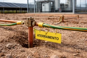 Banner - aterramento elétrico para usinas