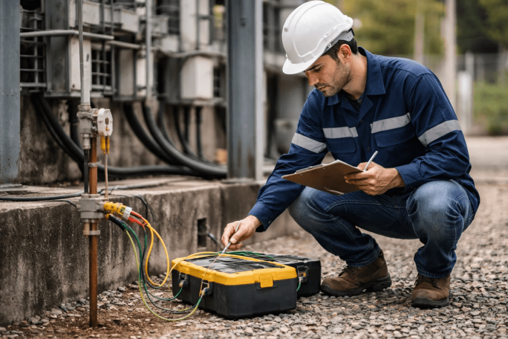 avaliação de um sistema de aterramento