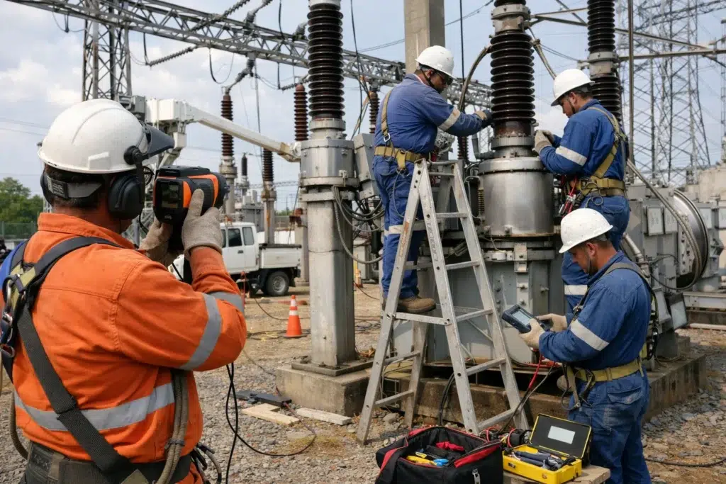 manutenção preventiva em subestações para indústrias