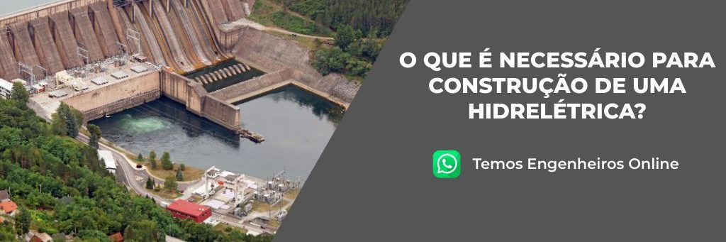 Vista panorámica de uma usina hidrelétrica