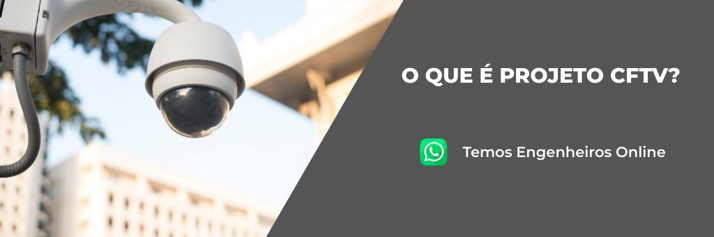Câmera CFTV instalada em área aberta.